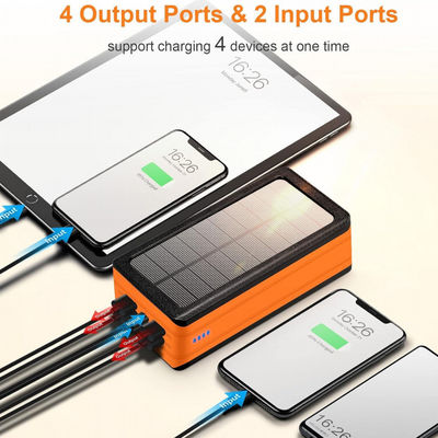 Wireless Portable Solar Battery Bank Phone Charger 50000mAh Daya