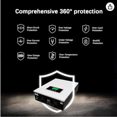 FT3000 Solar Inverter hibrida 3200W Dibangun di 80A MPPT Solar Charge Controller dengan putih