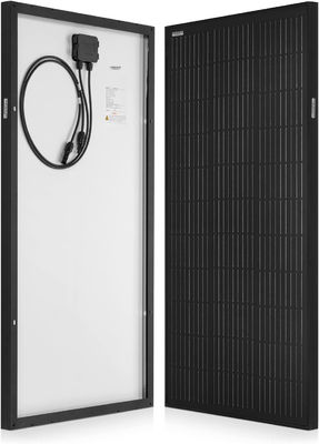 Monocrystalline 100W Balkon Panel Surya Untuk Bangunan Komersial