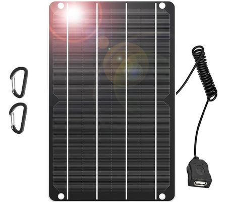 USB Silicon Monocrystalline Portable Solar Charger Panel Darurat 5V