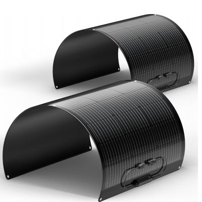 ETFE Hitam 100 Watt Panel Surya Monocrystalline Fleksibel Sel Surya untuk kapal pesiar,camper,RV, 4WD