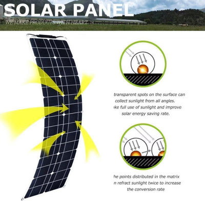 300W Monocrystalline Usb Solar Panel Kit Untuk Motorhome 50A 12-24V