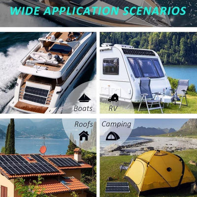 300W Monocrystalline Usb Solar Panel Kit Untuk Motorhome 50A 12-24V