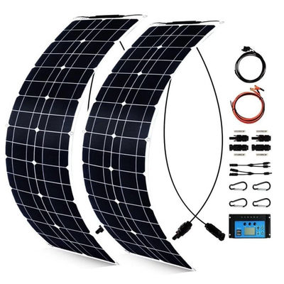 300W Monocrystalline Usb Solar Panel Kit Untuk Motorhome 50A 12-24V
