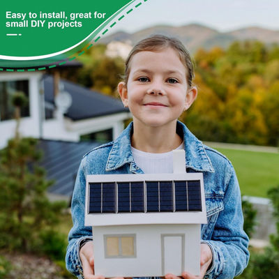 Polycrystalline Portable Flexible Solar Panel Cells System 120MA Untuk senter