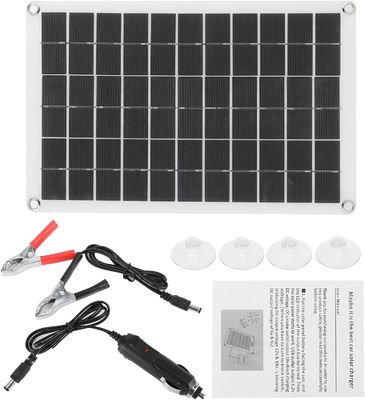 Panel Surya Portable Ringan Sel Monokristalin 100W 12/24V USB Output