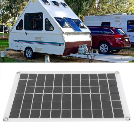 Panel Surya Portable Ringan Sel Monokristalin 100W 12/24V USB Output