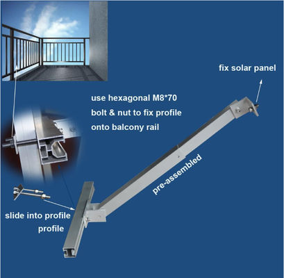 Panel Surya yang Bisa Disesuaikan Aksesoris Mounting Brackets Baja tahan karat