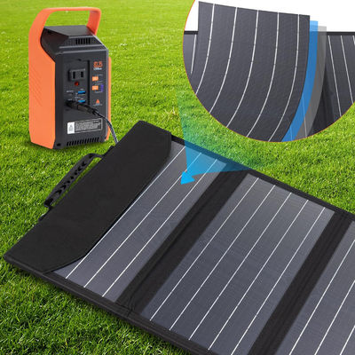 30W Foldable Portable Solar Panel Charger Kit Untuk Camping Luar Ruangan