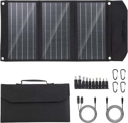 30W Foldable Portable Solar Panel Charger Kit Untuk Camping Luar Ruangan