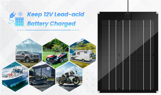 FTBM15 Solar Panel Kit Dibangun di MPPT Charge Controller Waterproof dengan hitam