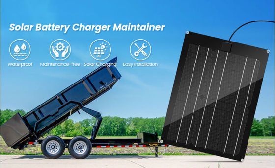 FTBM15 Solar Panel Kit Dibangun di MPPT Charge Controller Waterproof dengan hitam