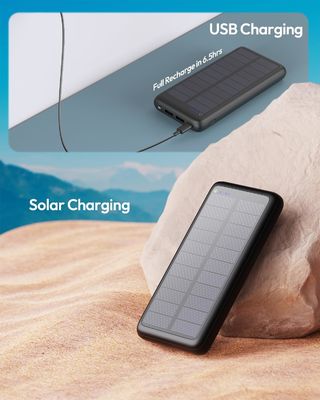 USB C Portable Solar Charger 27000mAh Untuk Tablet Ponsel ODM