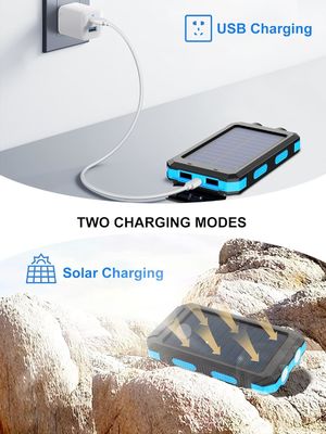 38800mAh Solar Power Usb Power Bank Waterproof Untuk Camping Luar Ruangan