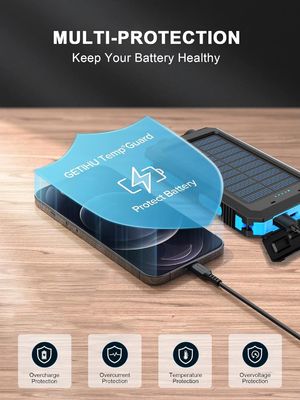 38800mAh Solar Power Usb Power Bank Waterproof Untuk Camping Luar Ruangan