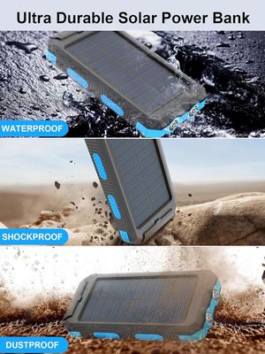 38800mAh Solar Power Usb Power Bank Waterproof Untuk Camping Luar Ruangan