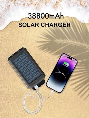 38800mAh Solar Power Usb Power Bank Waterproof Untuk Camping Luar Ruangan