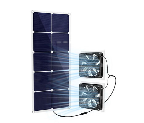FTBM30 Solar Panel Fan Kit, 30W, Daya Surya, Portable Weatherproof IP65