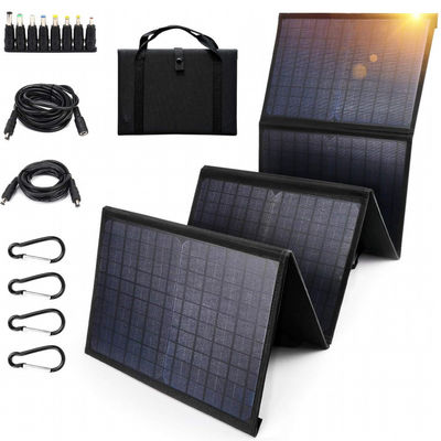 Panel Surya Lipat Efisiensi Tinggi 60W dengan 5V USB untuk Camping,Ponsel