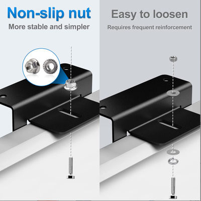 Aksesoris Panel Surya Ringan Z Bracket Mount Anodized Aluminium Mounting