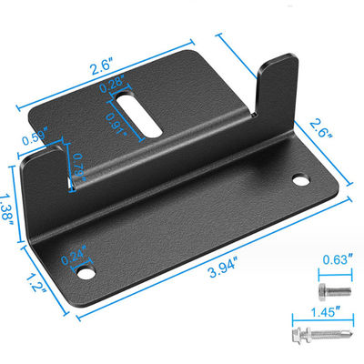 Aksesoris Panel Surya Ringan Z Bracket Mount Anodized Aluminium Mounting