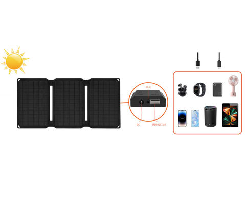 20W Portable Solar Panel Chargers Foldable Small Power Emergency ETFE Panel