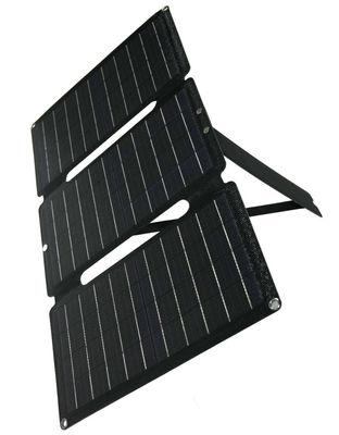 Pengisi daya panel selimut surya lipat 30W disesuaikan dengan output DC