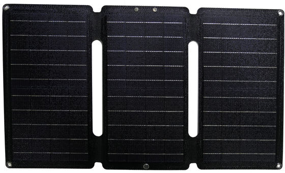 Pengisi daya panel selimut surya lipat 30W disesuaikan dengan output DC